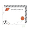 Star Athlete Kids Flat Note Cards - Kelly Hughes Designs