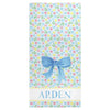 Blooms and Bows beach towel