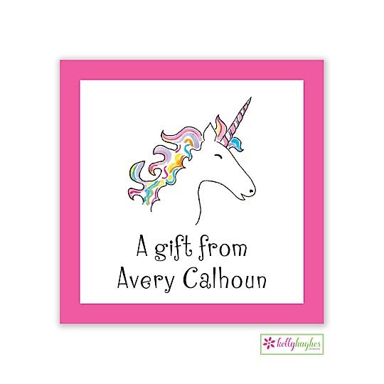 Unicorn Dream Kids Calling Card - Kelly Hughes Designs