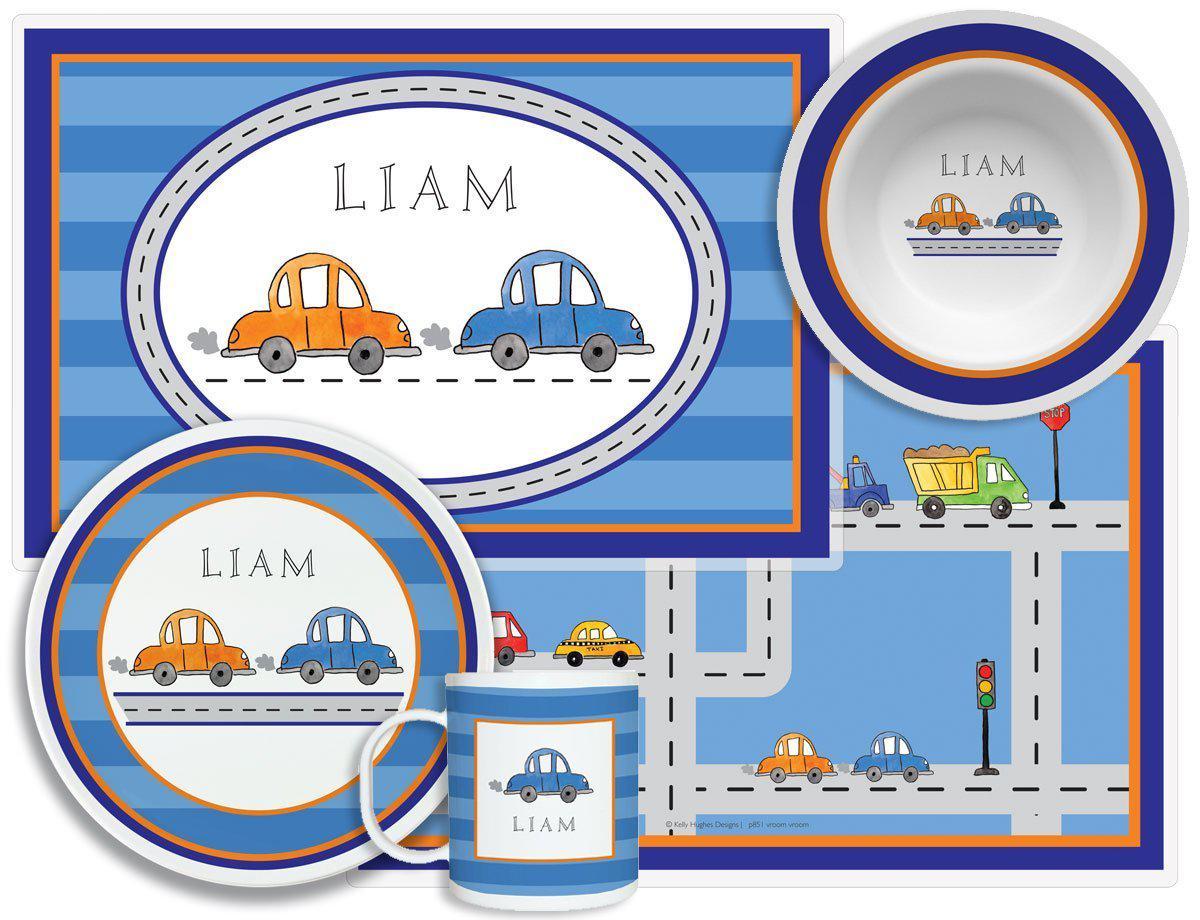 Vroom Vroom Kids Dinnerware - Kelly Hughes Designs