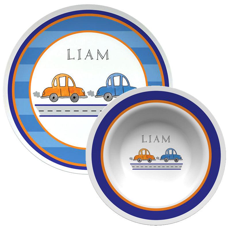 Vroom Vroom Kids Dinnerware - Kelly Hughes Designs