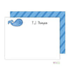 Whale Of A Time Kids Flat Note Cards - Kelly Hughes Designs