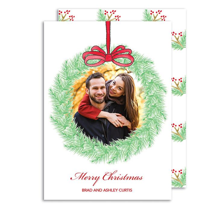 Winter Pine holiday card - Kelly Hughes Designs