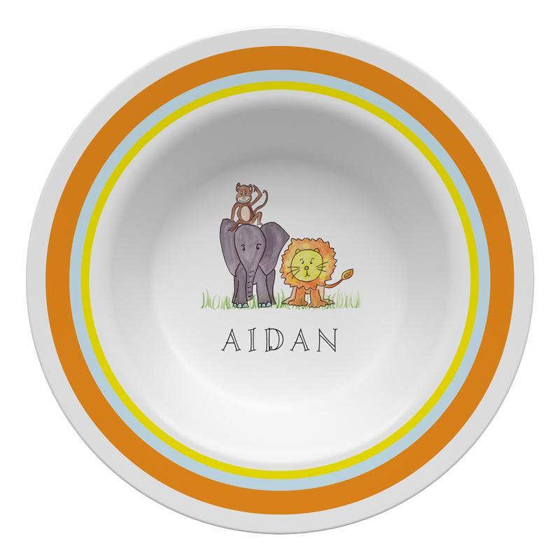Zoo Friends Kids Dinnerware - Kelly Hughes Designs