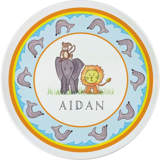 Zoo Friends Kids Dinnerware - Kelly Hughes Designs