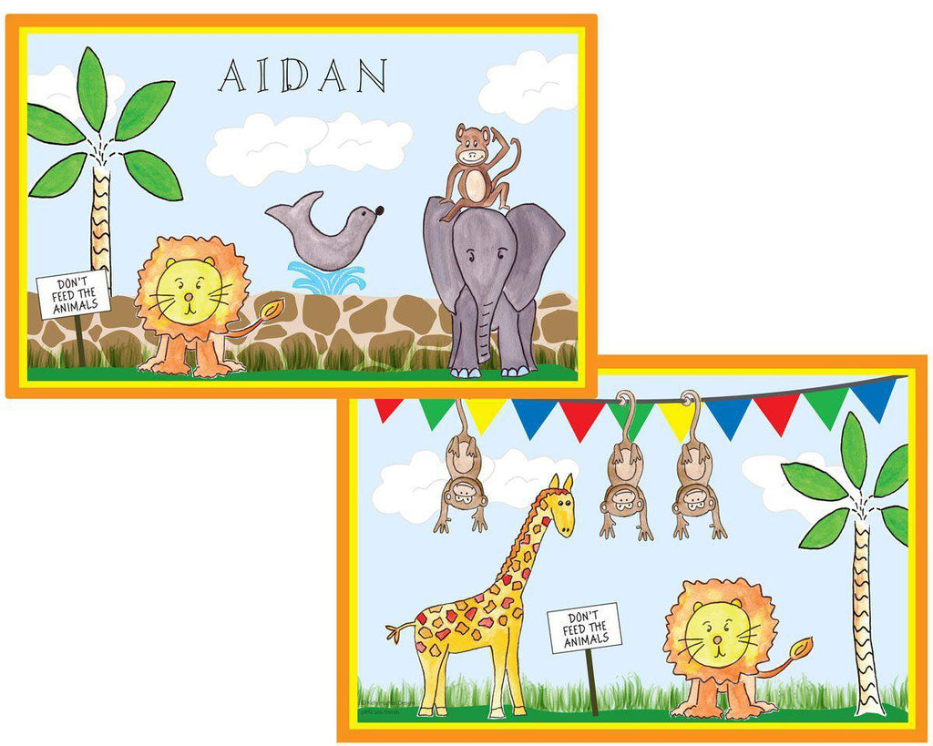 Zoo Friends placemat - Kelly Hughes Designs
