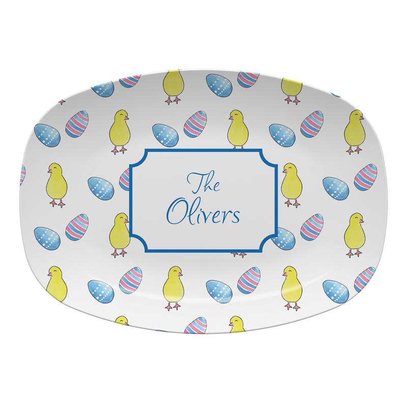 Easter Chicks Platter-Platters-Kelly Hughes Designs